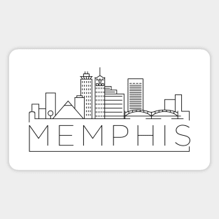 Memphis Minimal Skyline Magnet